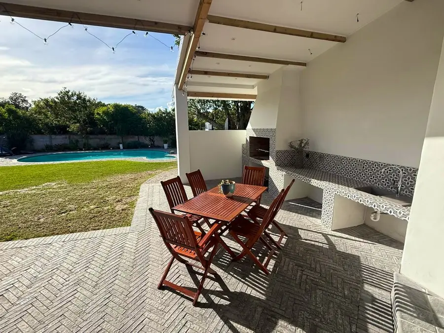 The pool and garden
